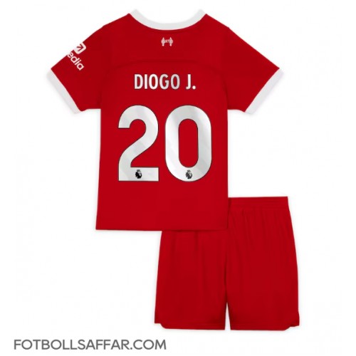 Liverpool Diogo Jota #20 Hemmadräkt Barn 2023-24 Kortärmad (+ Korta byxor)